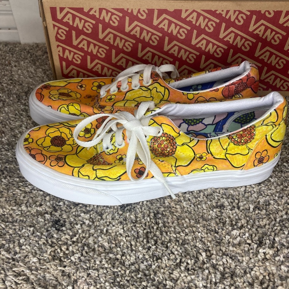 Brand New Custom Flower Vans
